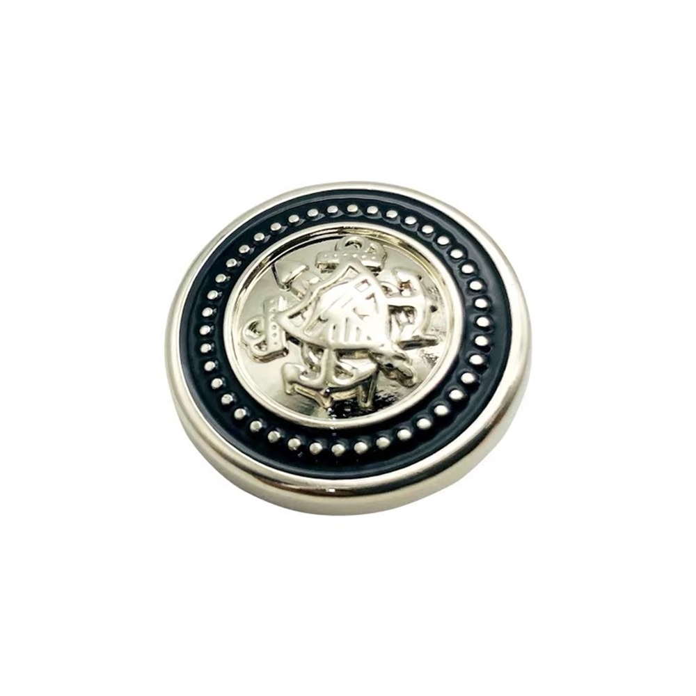 10 cái / lô 15/20 / 25mm Nút cổ điển cho áo Nút trang trí mạ vàng đen cho quần áo Vật dụng may và Nút phụ kiện
