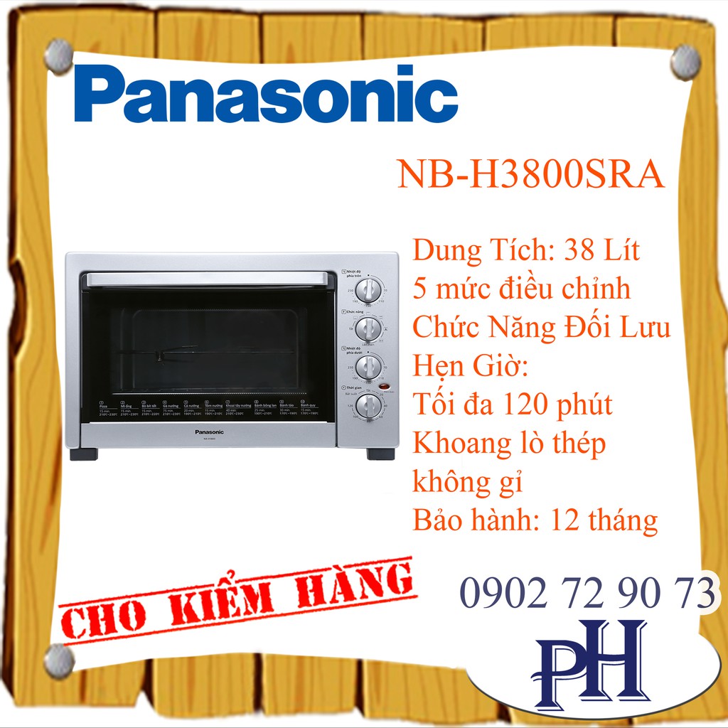 Lò nướng 2 thanh nhiệt Panasonic NB-H3800SRA