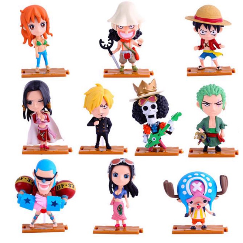 Đồ trang trí Nhân Vật Luffy Zoro Sanji Nami Usopp Chopper Trong One Piece Trang Trí