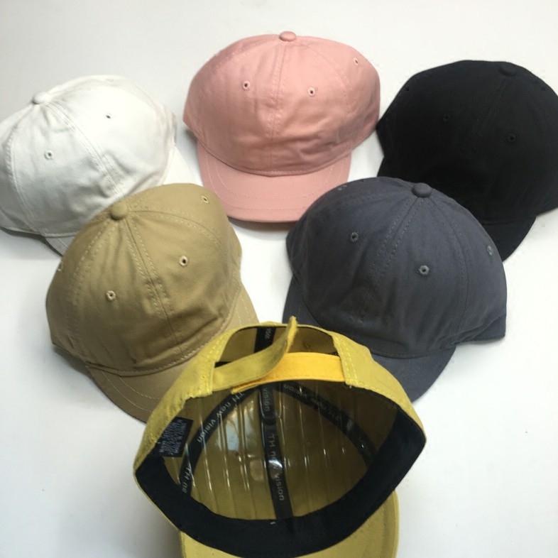 Mũ lưỡi trai mềm vành ngắn màu trơn phong cách Hàn Quốc thời trang mùa thu cho nam và nữ