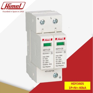 Thiết bị chống sét lan truyền 1P+N, 40kA- HDY3405 Himel