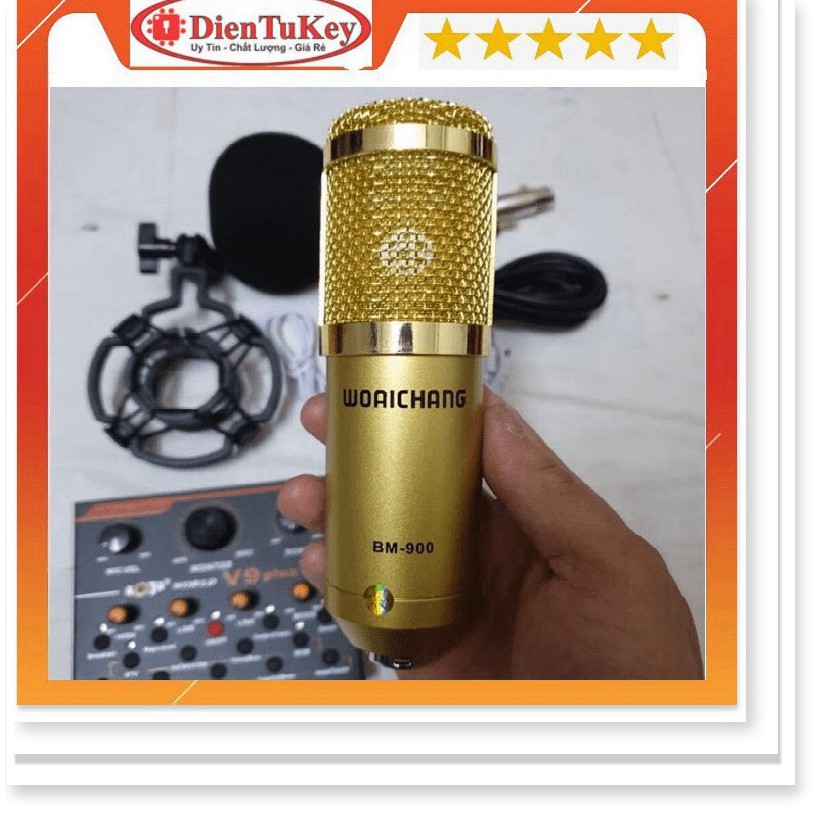 Micro karaoke thu âm BM900 hát cực hay giá tốt nhất