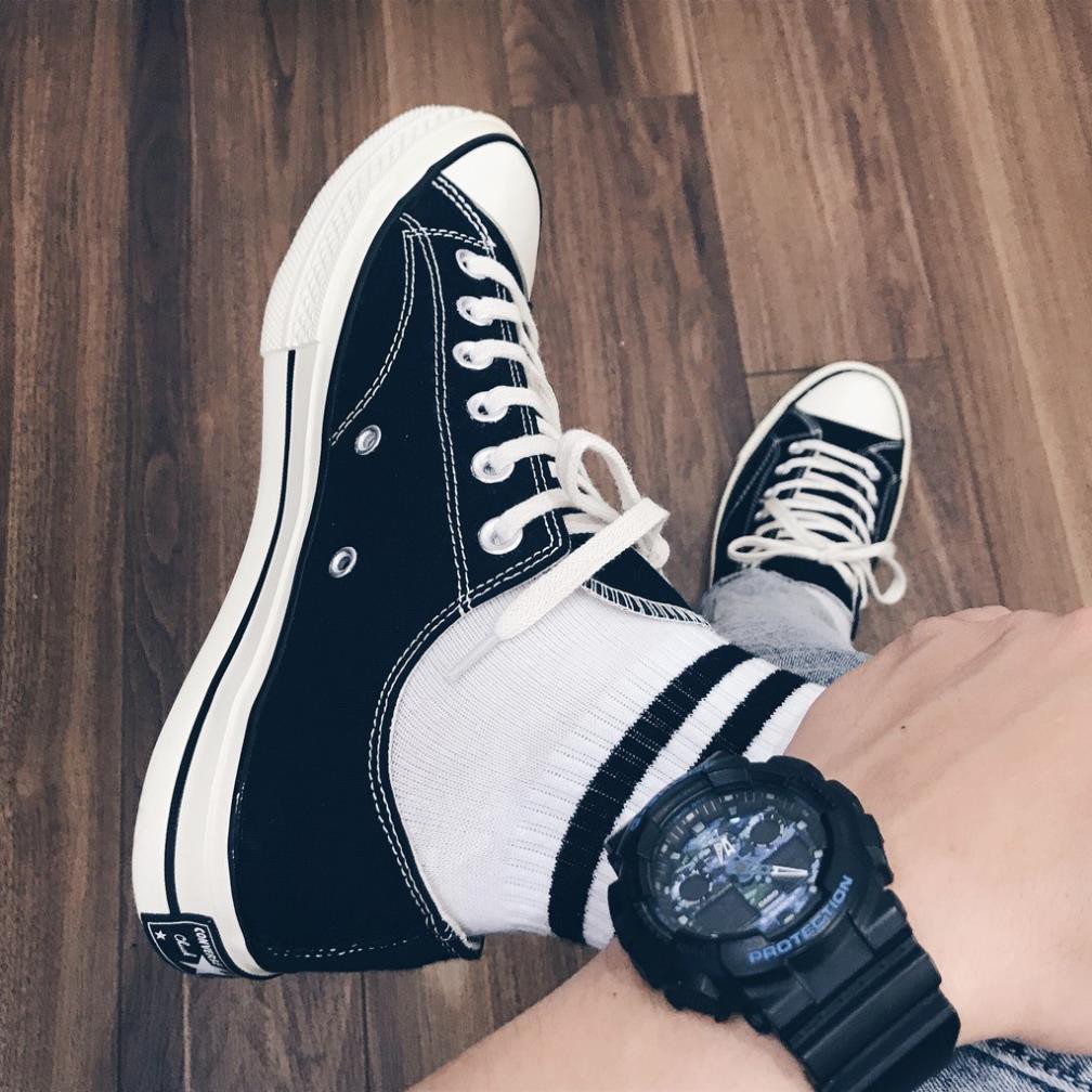 Mua ngay Giày Converse CV 1970s Cổ Thấp Nam Nữ Đen Mũi Bóng Lót Xanh Full Box Bill [ Giảm giá 5%]