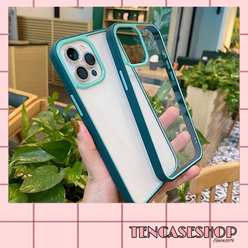 ỐP LƯNG IPHONE VIỀN MÀU BASIC CỰC HOT DÀNH CHO IPHONE 6plus 7plus 8plus X Xs Xsmax 11 11promax 12promax