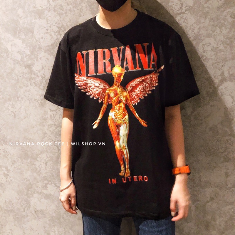 ÁO NIRVANA IN UTERO - ROCK BAND TEE - ÁO THUN ÁO PHÔNG NHẠC ROCK UNISEX