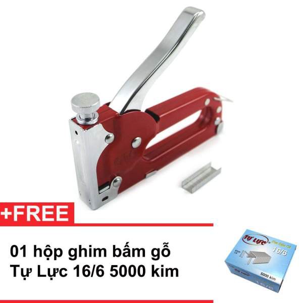 Kìm bấm đinh ghim TOP có điều chỉnh tăng lực + 01 hộp ghim 16/6 5000 ghim