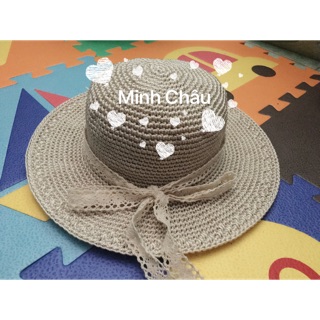 Combo Mũ vành tiểu thư handmade sợi thô