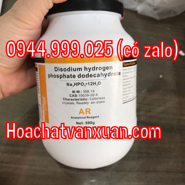 Hóa chất Sodium phosphate dibasic dodecahydrate CAS 10039-32-4 Na2HPO4 12H2O lọ 500g disodium hydrogen phosphate