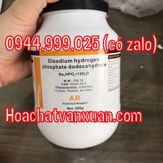 Hóa chất Sodium phosphate dibasic dodecahydrate CAS 10039-32-4 Na2HPO4 12H2O lọ 500g disodium hydrogen phosphate
