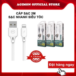 Cáp sạc chân dẹt to 5A WK WDC-101 hỗ trợ sạc nhanh giúp bạn tiết kiệm thời gian, an toàn, siêu bền