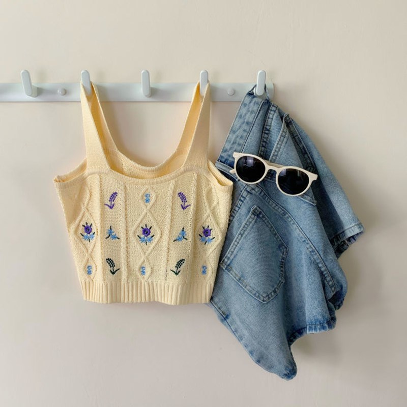 Sexy Two-Wire Knitted T-shirt