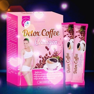 (Hộp 10 gói)Cà phê Detox Collagen giảm cân