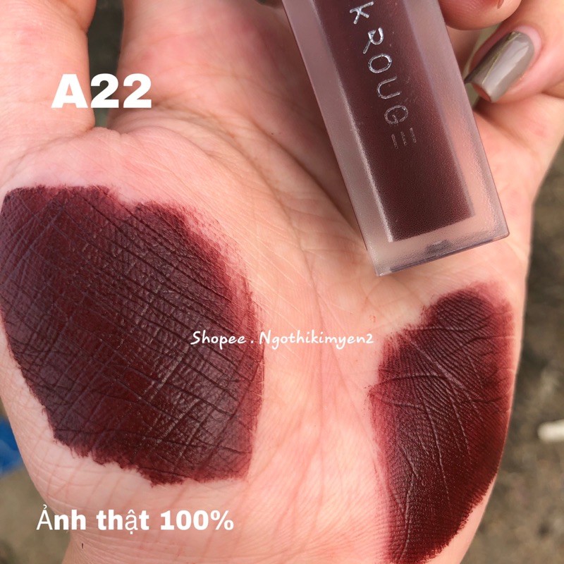 Son Black Rouge A22 Vampire Rose – Nâu maple ánh đỏ chất son đẹp lì Handmade | Thế Giới Skin Care