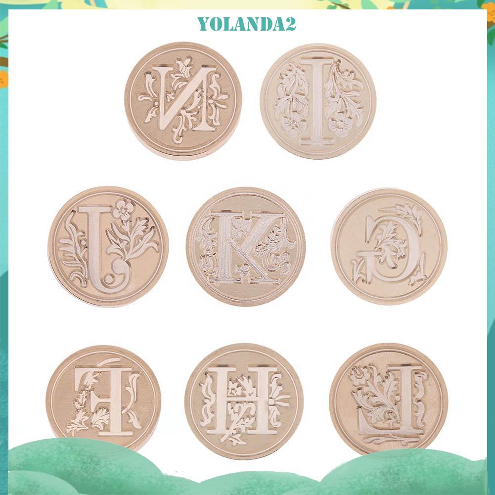 Con Dấu In Hình Hoa Và Chữ F-N Phong Cách Retro Độc Đáo