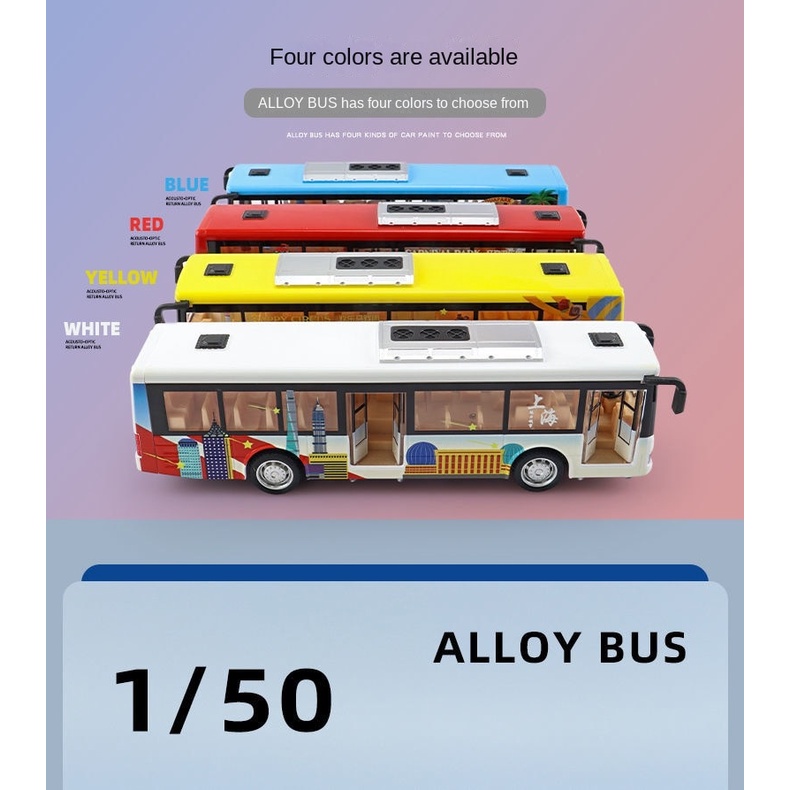 Đặc Biệt⚡Mô Hình Xe Buýt Hai Tầng Bằng Hợp Kim Độc Đáo