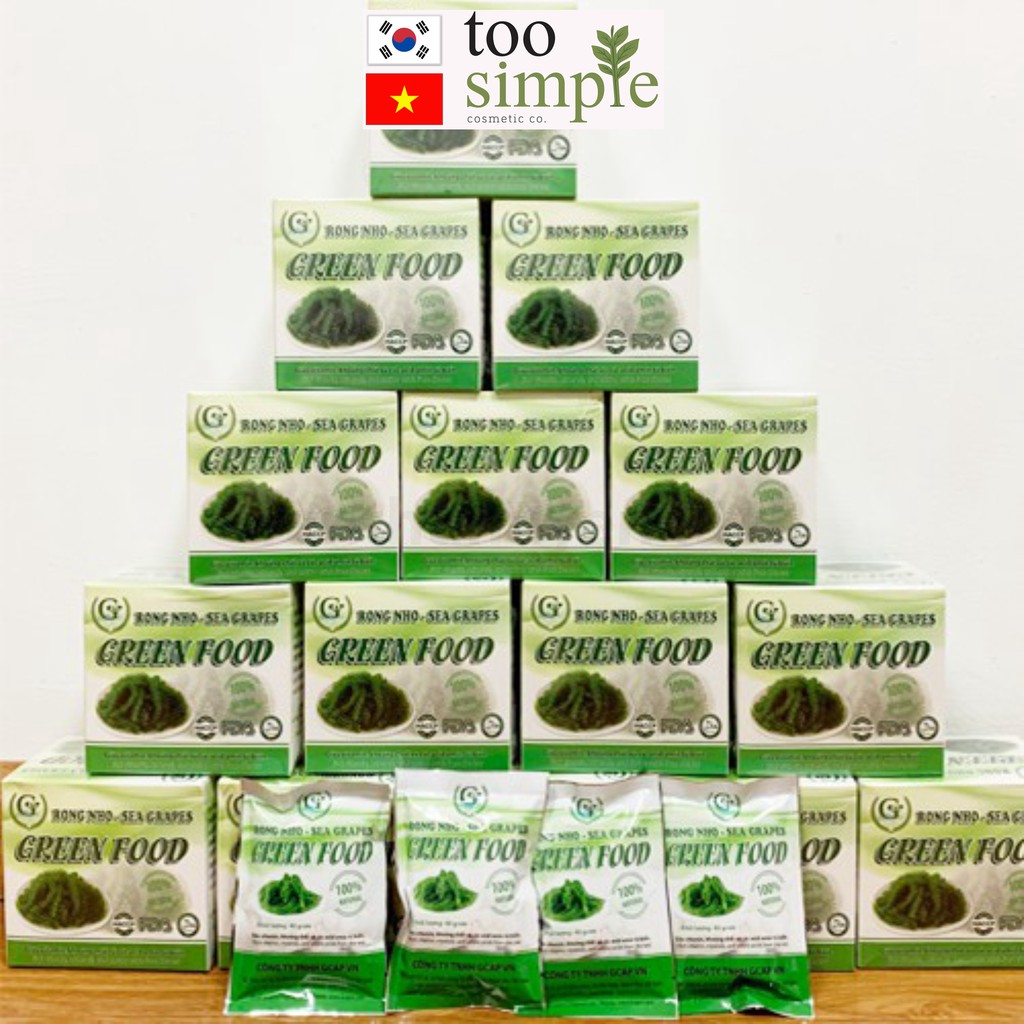 Rong nho tách nước Green Food 100% Natural hàng công ty check thông tin qua mã vạch