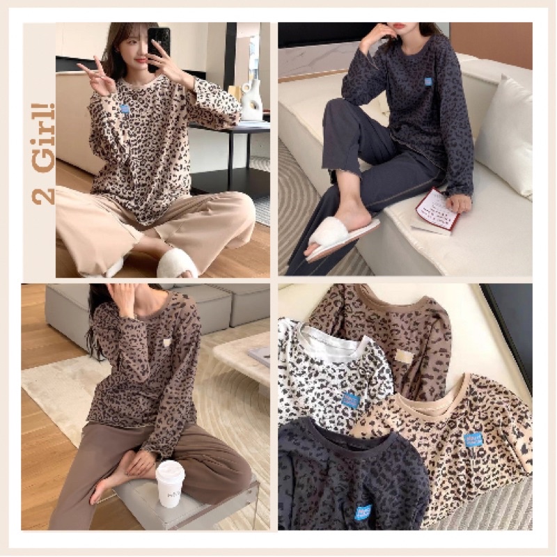 [Quảng Châu Xịn] Bộ Đồ Mặc Nhà Thu Đông