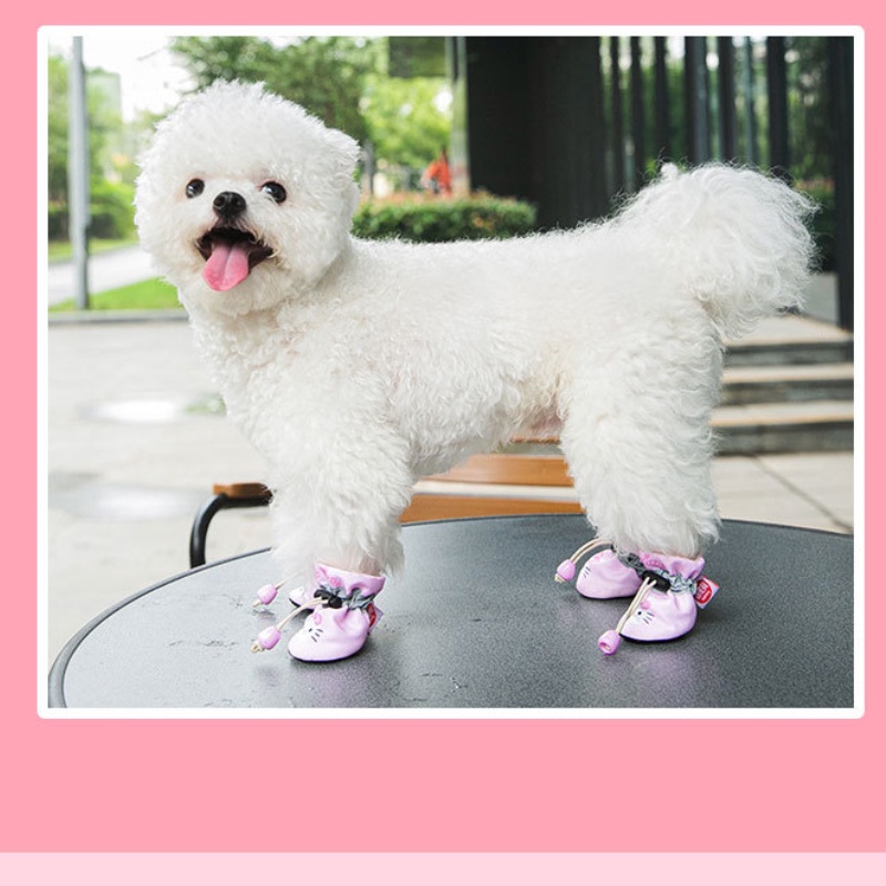 Giày đế mềm cho thú cưng Giày cho chó Con chó nhỏ Che chân cho mèo Giày đi trong nhà