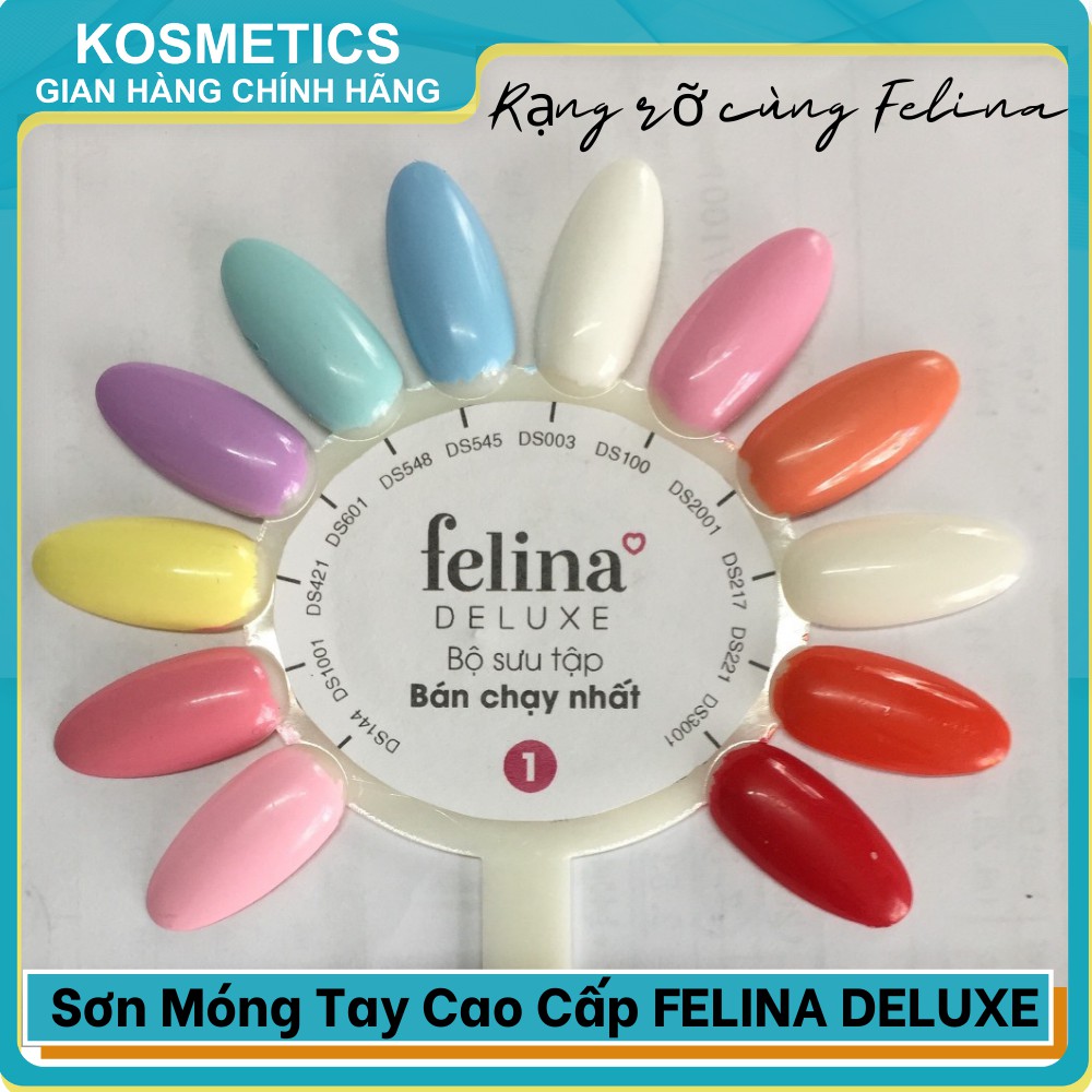 Sơn Móng Tay Cao Cấp Đa Sắc Màu Bộ Sưu Tập Số 1 FELINA DELUXE 18ml