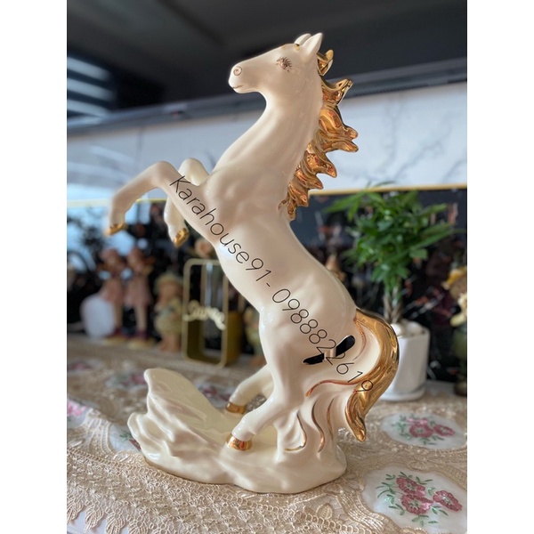 Ảnh Thật+ ViDeo Tượng Gốm Sứ Decor Trang Trí Phòng Khách Ngựa Mã đáo thành công, Bảo hành 5 năm. Hàng Nhập Khẩu