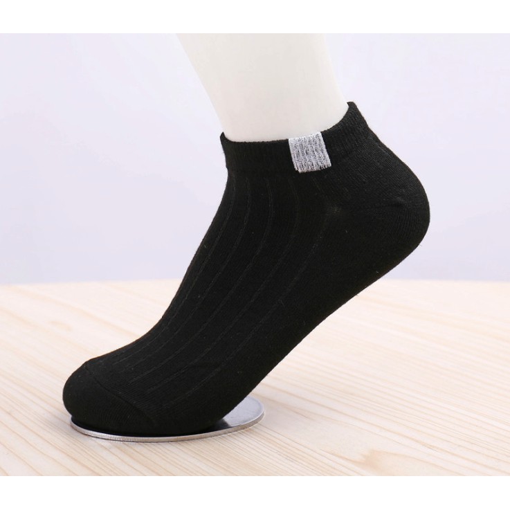 Tất Vớ Trơn Cổ Ngắn Ulzzang Unisex Chấm Cổ KT020