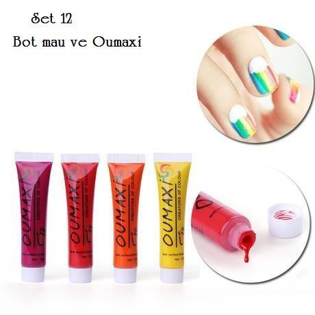 SET 12 BỘT MÀU VẼ MÓNG OUMAXI ( NAIL)