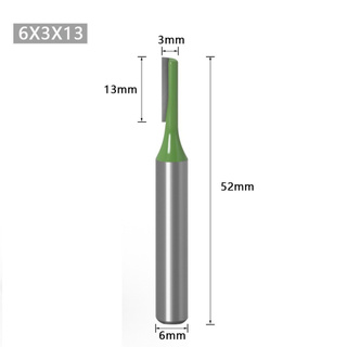 Router Bit 6MM Bit Khắc Đôi Phay Router Shank Gỗ Thẳng