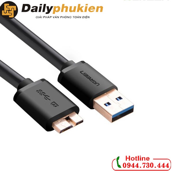 Cáp USB 3.0 cho ổ cứng di động HDD 2,5 ing dài 0,5m Ugreen 10840 dailyphukien