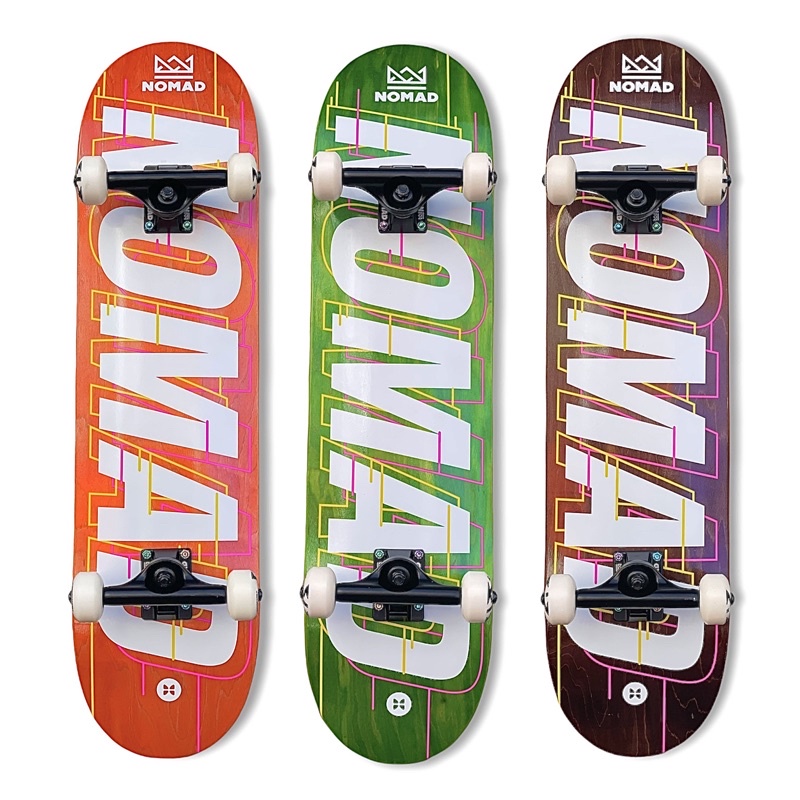 Ván Trượt Skateboard Thể Thao Châu Âu - NOMAD COMPLETE GLITCH 8.0