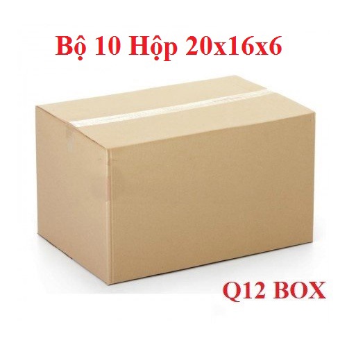 Bộ 10 Hộp Carton 20x16x6 Cm Thùng Carton Giá Rẻ