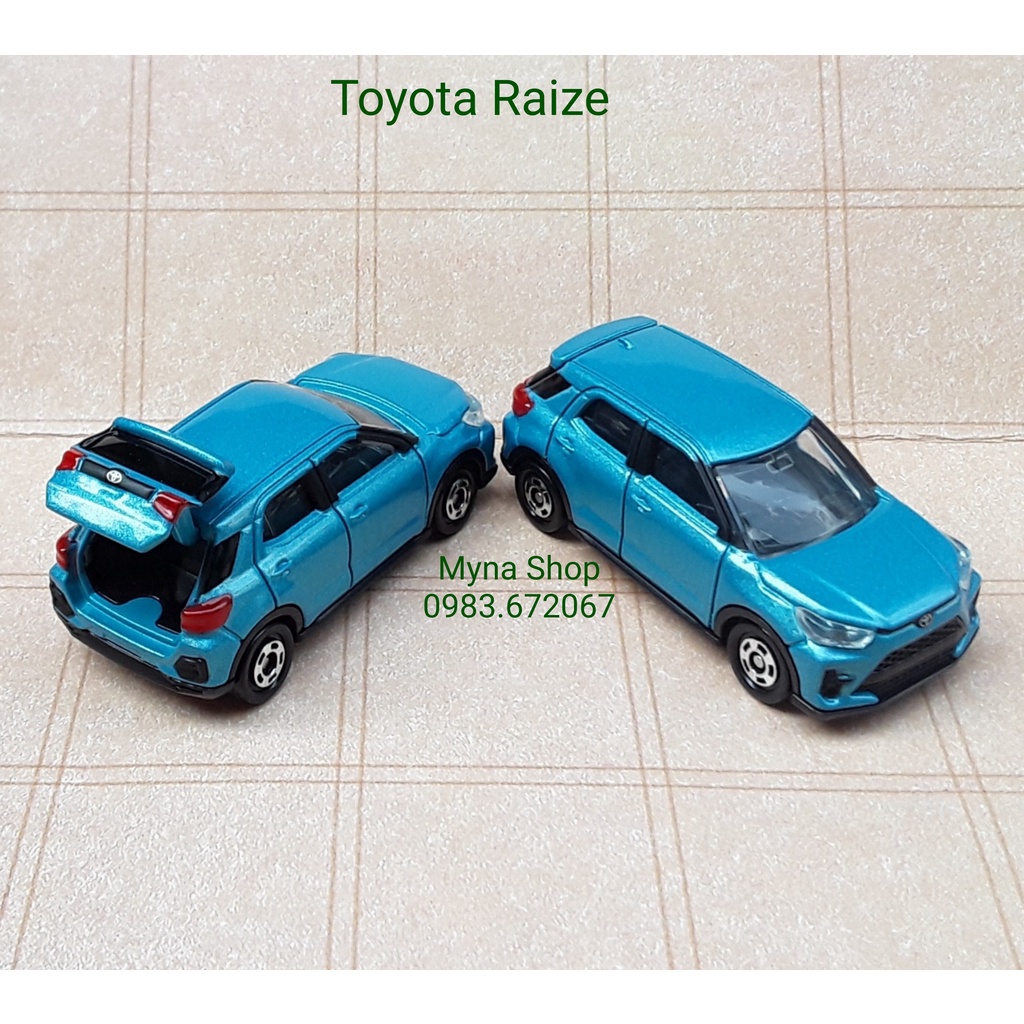 Đồ chơi mô hình xe tomica, No.8 Toyota Raize, hàng chính hãng, sealed full box, tặng hộp PVC