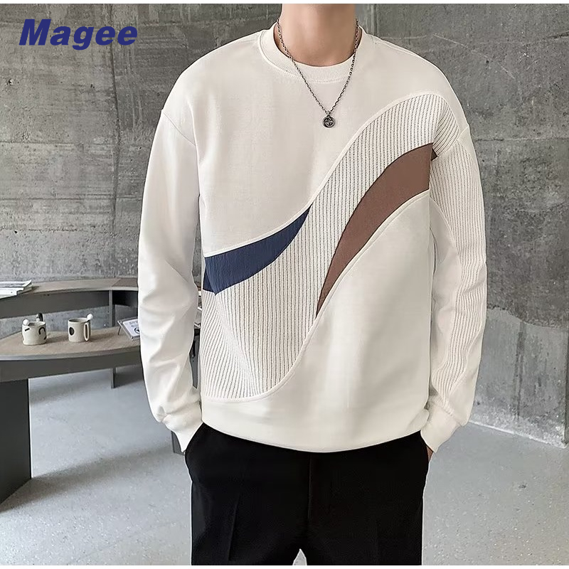 Áo Hoodie Cổ Tròn Thời Trang Thu Đông Cá Tính Cho Nam