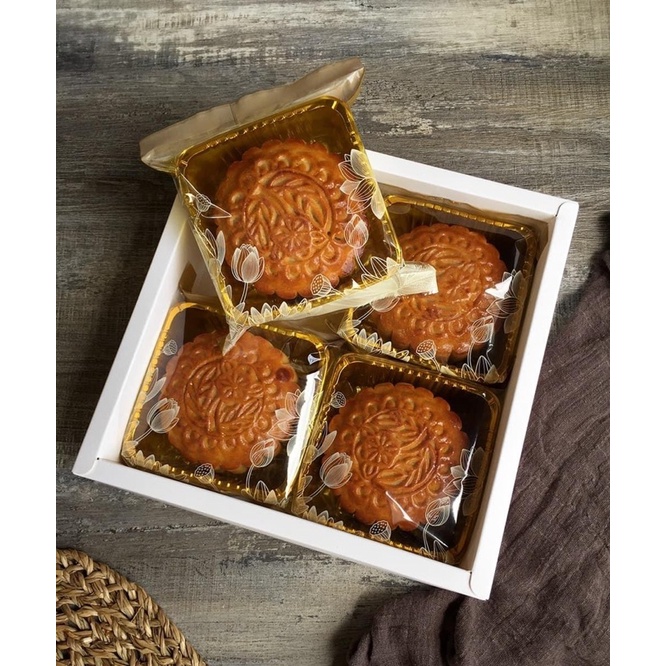 100 túi Sen vàng đựng bánh trung thu 150g, 200g
