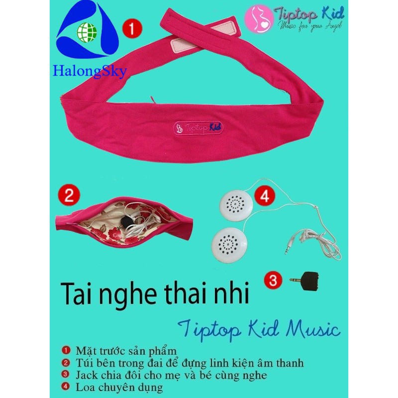 Tai Nghe Thai Nhi phát triển IQ Tiptop Kid Music Sự lựa chọn Thông Thái của Mẹ Bầu
