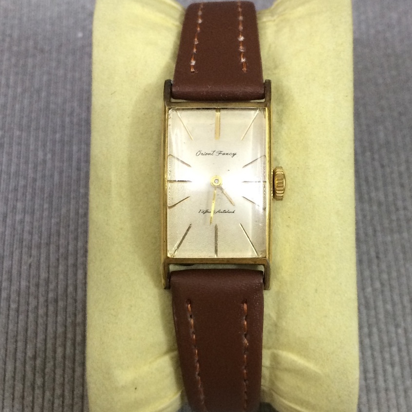 đồng hồ nữ Orient cơ cót cổ 19 Jewel-bọc vàng Orient Gold Fill