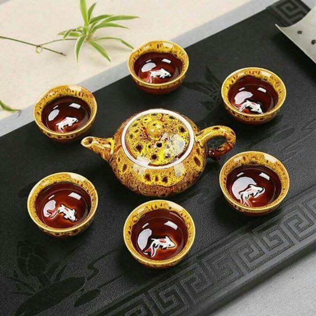 [FREE SHIP] Bộ ấm chén hình cá 3D giá rẻ [XẢ KHO HOT]