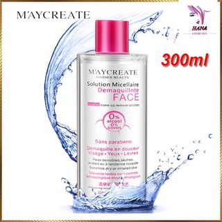 Nước tẩy trang🍁𝑭𝒓𝒆𝒆𝒔𝒉𝒊𝒑🍁Nước tẩy trang Maycreate cho da dầu,da mụn 300ml