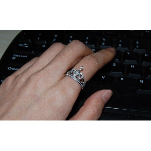 Xả hàng nhẫn vương miện BẠC 925