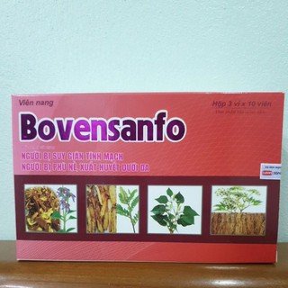 Bovensanfo- Hỗ trợ điều trị suy giãn tĩnh mạch, chuột rút, tê chân tay
