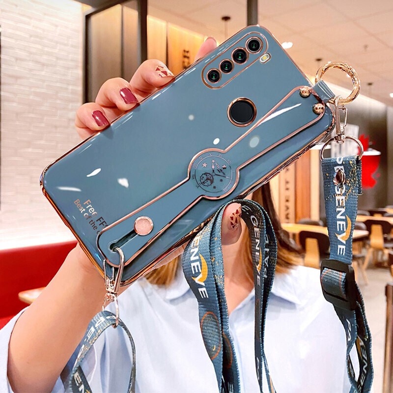 Ốp lưng redmi note 8 pro xiaomi note 8t Ốp Điện Thoại Mềm Đính Đá Có Dây Đeo Cổ Cho xiaomi redmi note 8 pro xiaomi note 8t