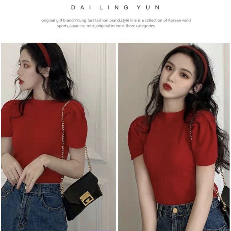 Áo len tăm tay bồng | BigBuy360 - bigbuy360.vn