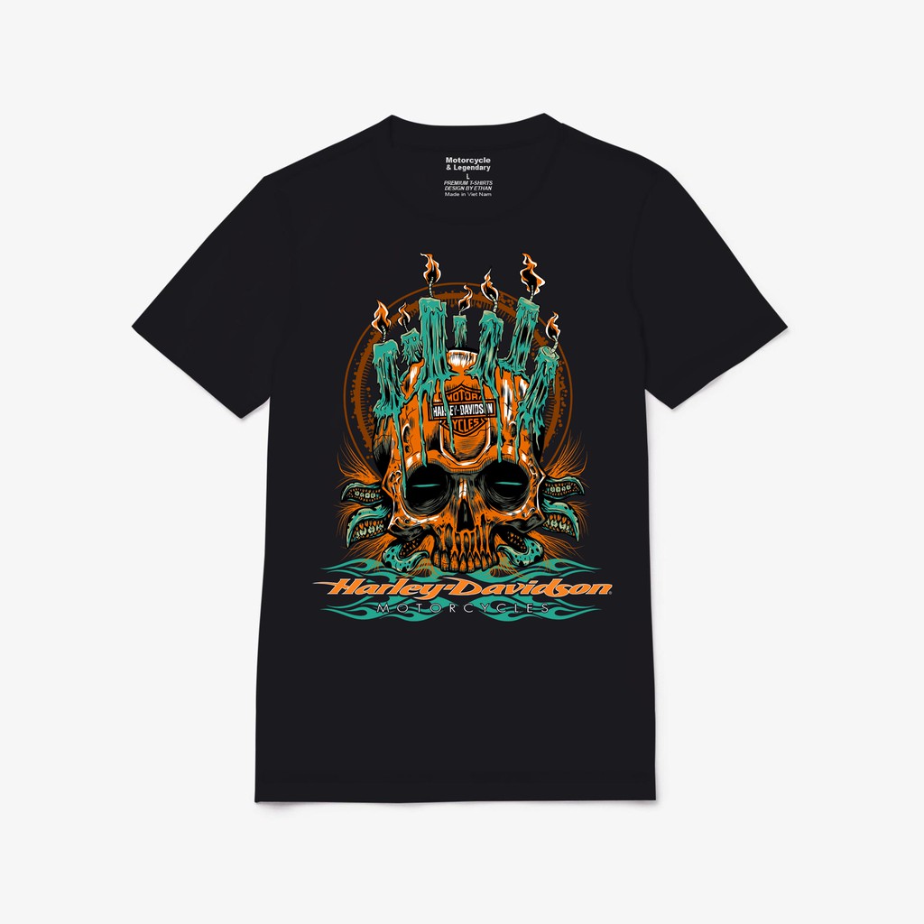 Áo Thun nam đẹp cao cấp in hình Motorcycle 99 100% cotton thiết kế độc lạ  thoáng mát co giãn