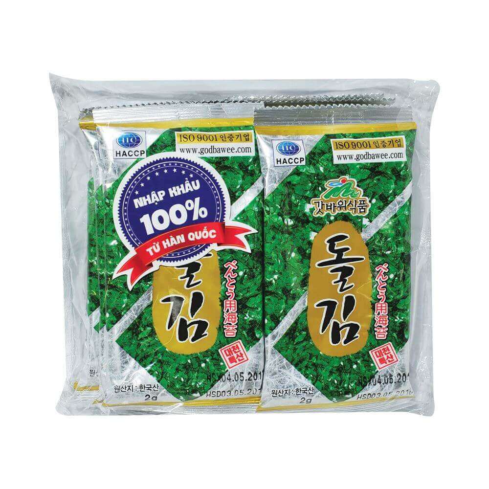 Tảo biển Mini Type Godbawee lốc 8 gói x 2g