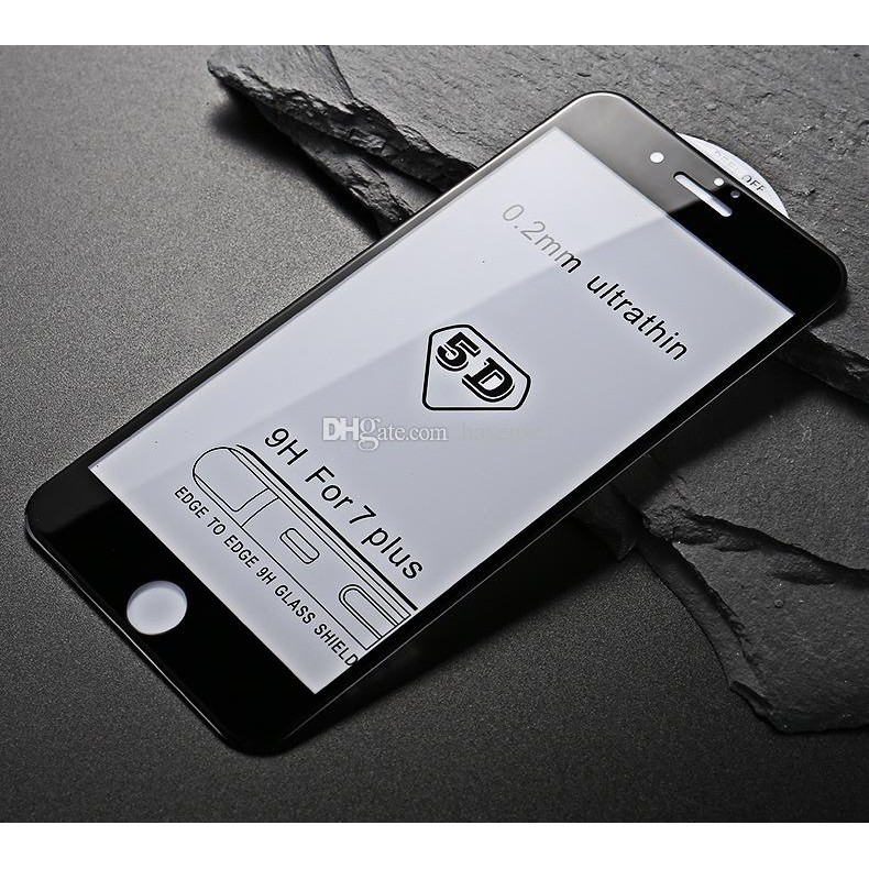 [Full Keo Tốt] Kính Cường Lực iPhone 7 Plus/ 8 Plus 5D FULL Viền Màu Cứng
