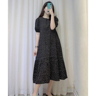 Đầm váy freesize bi đen đuôi cá