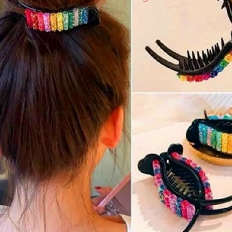 Kẹp/ Cột tóc Hàn Quốc kẹp đính đá Miituu cặp càng cua kim loại nhiều kiểu tùy chọn xinh xắn sang chảnh cho nữ hottrend