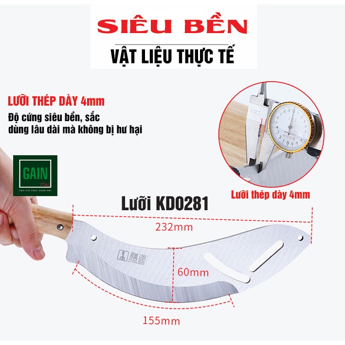 Lưỡi dao thay thế cho dao thái thịt hãng Kitchendao các mã KD0142, KD0270, KD0248, KD0288