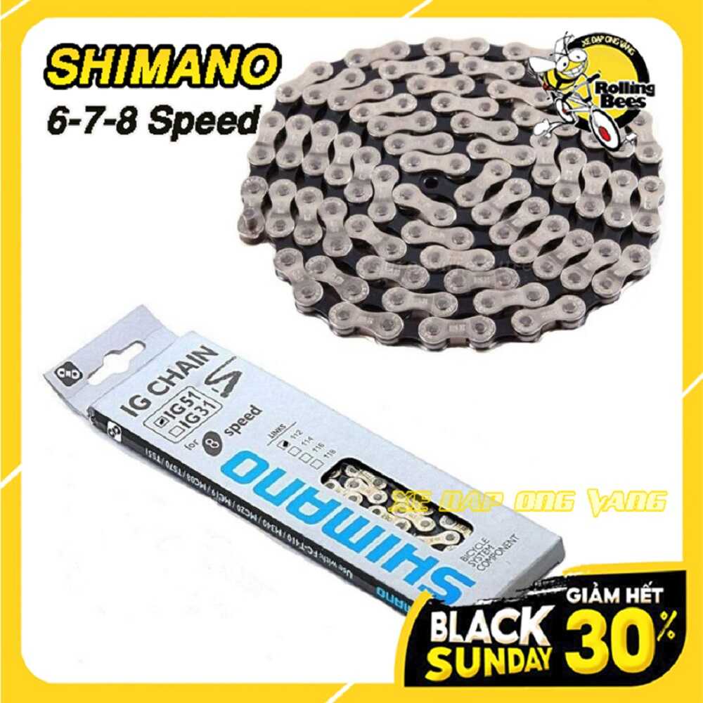 Sên, Xích Xe Đạp Shimano 6-7-8 Speed