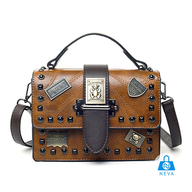 (HOT) Túi Xách Nữ Gắn Đinh Thời Trang Hàn Quốc Cực Chất NEVA9216 | BigBuy360 - bigbuy360.vn