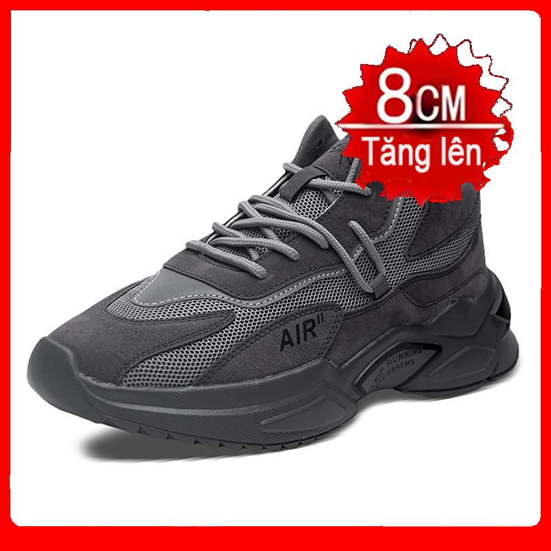 ▨❧๑Giày nam thời trang mới 2021, giày tăng chiều cao 8cm